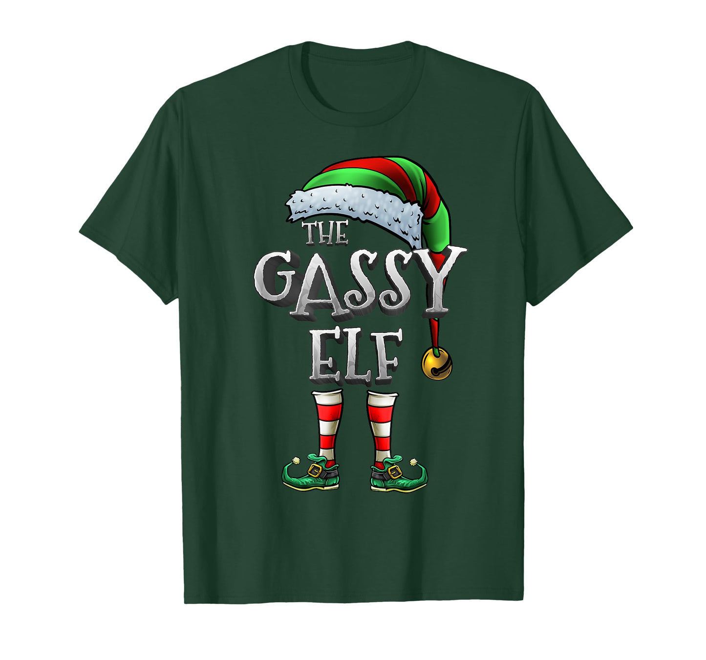 The Gassy Elf Shirt Matching Family Gassy Christmas Elf T-Shirt