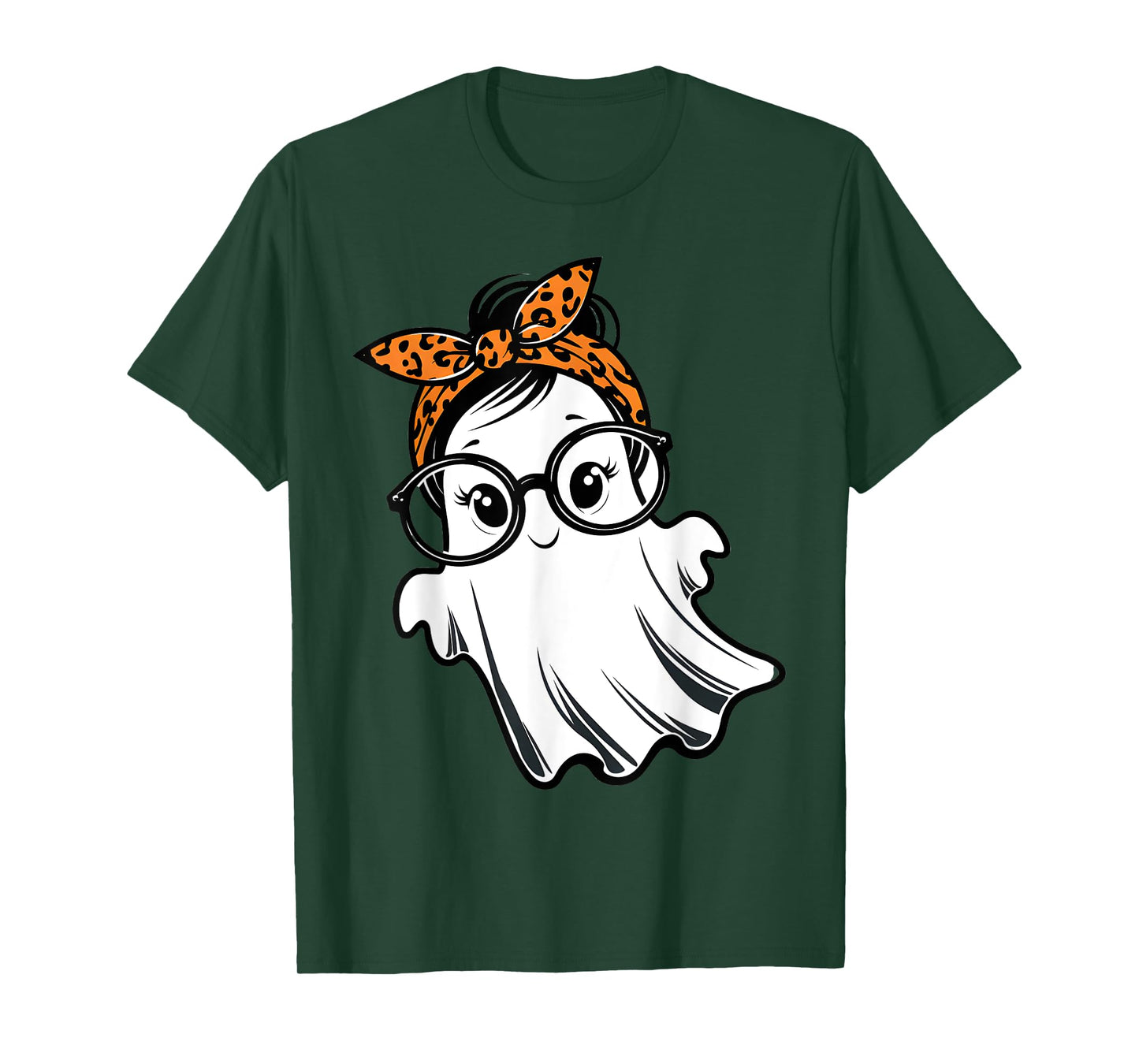 Halloween Ghost Glasses Girl Ghost Costume Eyeglass Women T-Shirt