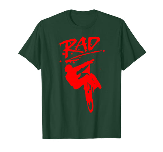 RAD Radical BMX Bike Redesign Graffiti Gnarly Retro Awesome T-Shirt