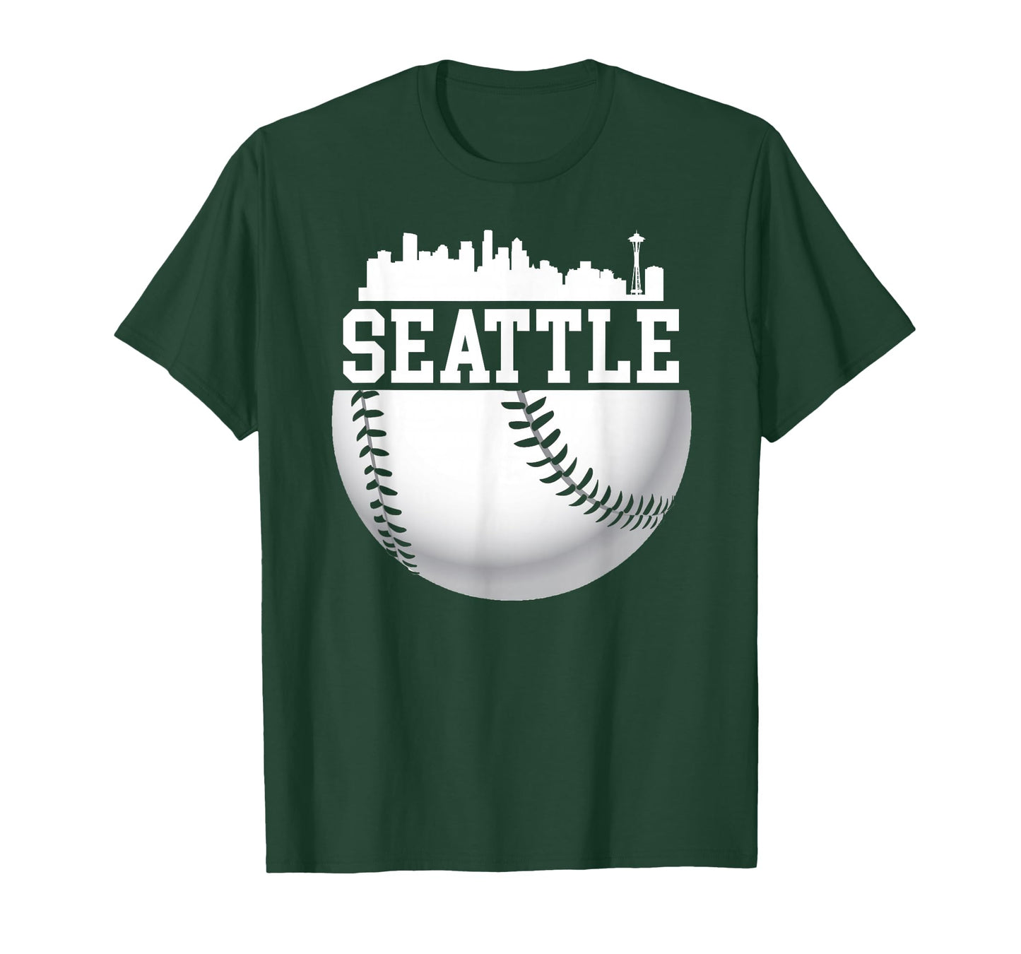Vintage Downtown Seattle Shirt Baseball Retro Washington T-Shirt