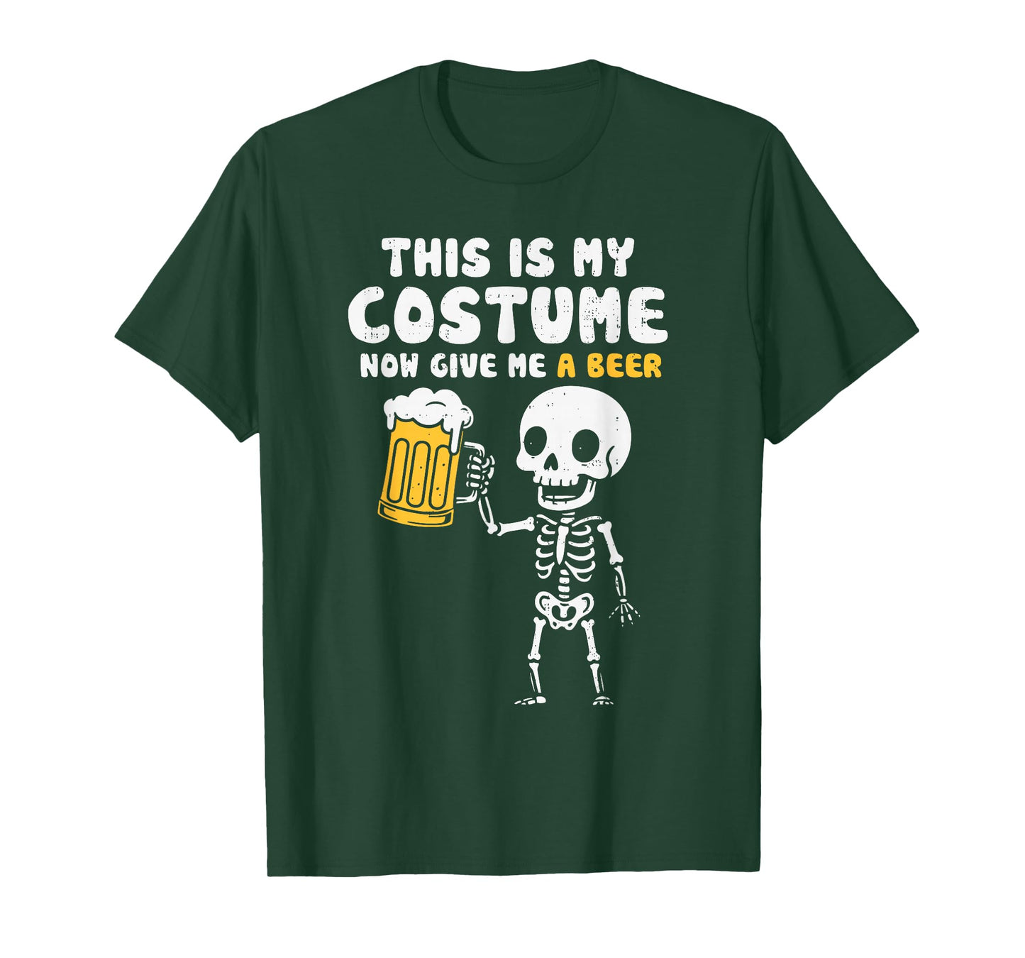 This is My Costume Beer Halloween Party Drinking Dad Mens T-Shirt