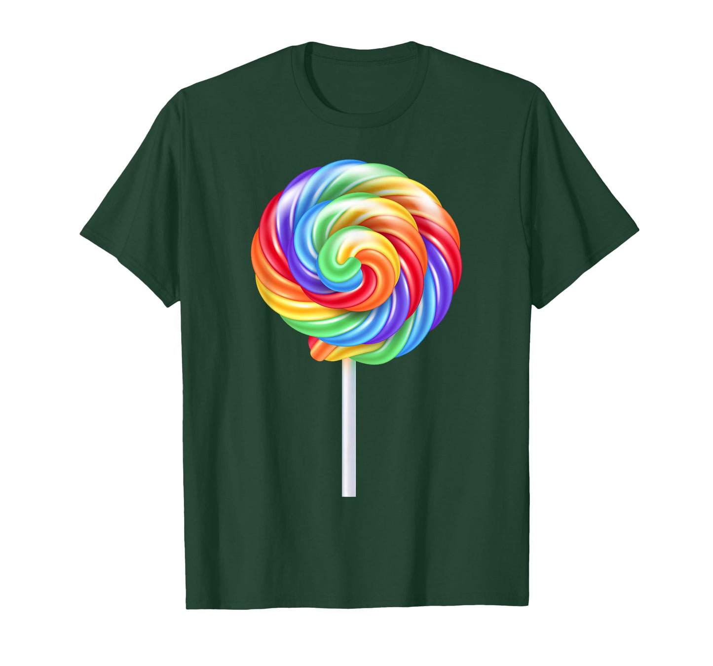 Lollipop Rainbow Sucker Candy Costume Halloween T-Shirt
