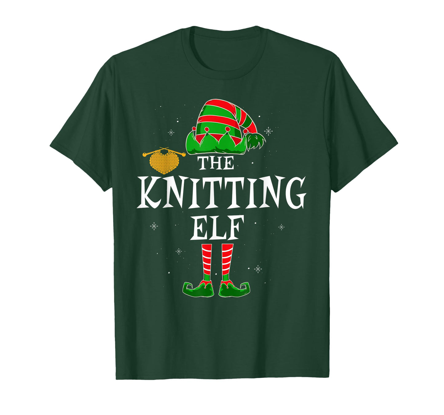 The Knitting Elf Group Matching Family Christmas Funny T-Shirt