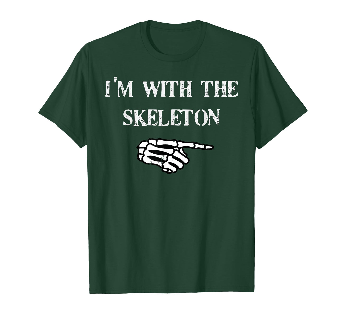 Halloween Matching Im with Skeleton Costume Men Women Kids T-Shirt