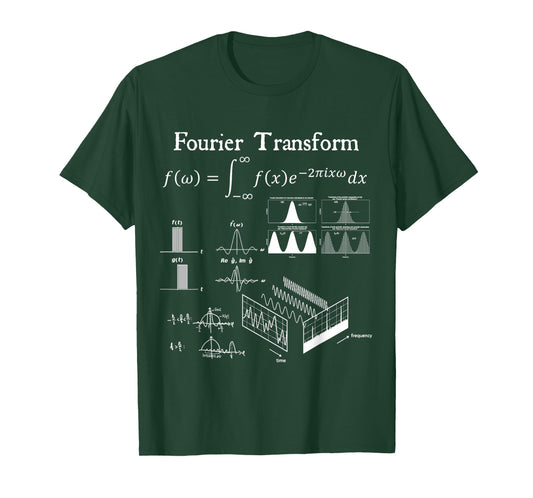 Fourier Transform Signal Science Math Teacher Nerdy Gift T-Shirt
