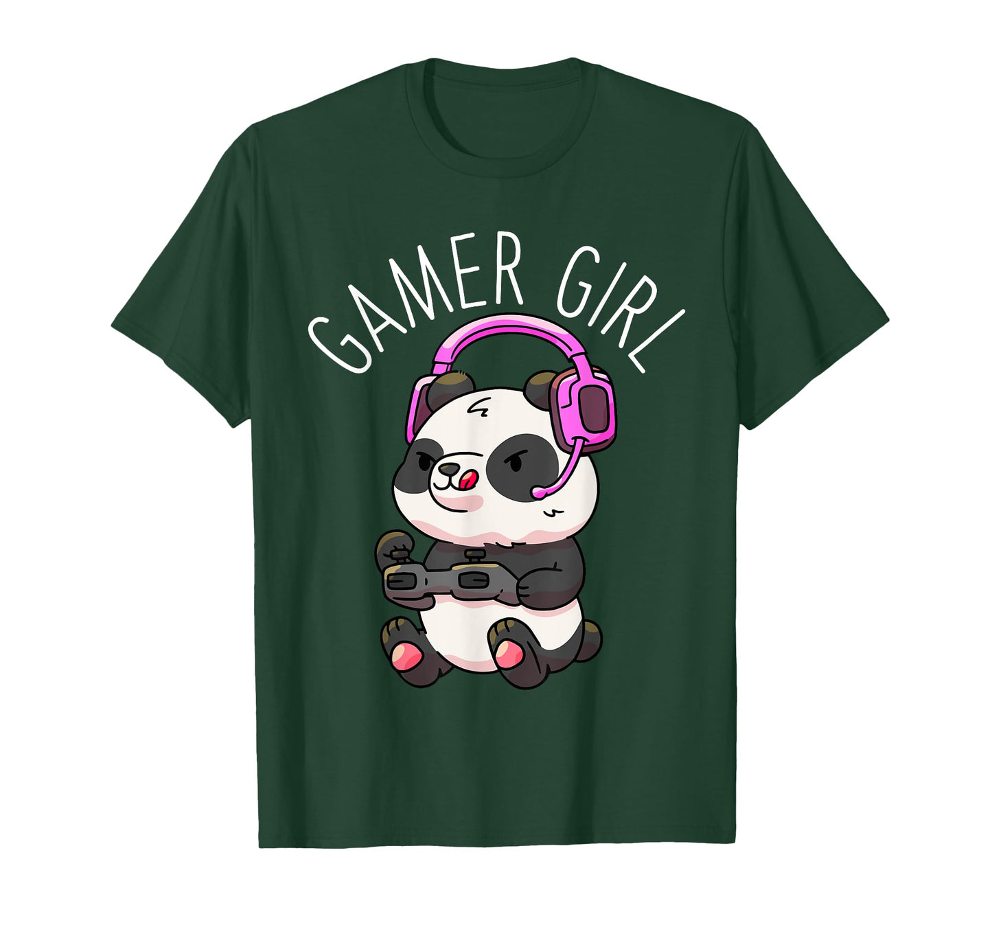 Gamer Girl Panda Gaming Pandas Video Game Women Girls Gift T-Shirt Small