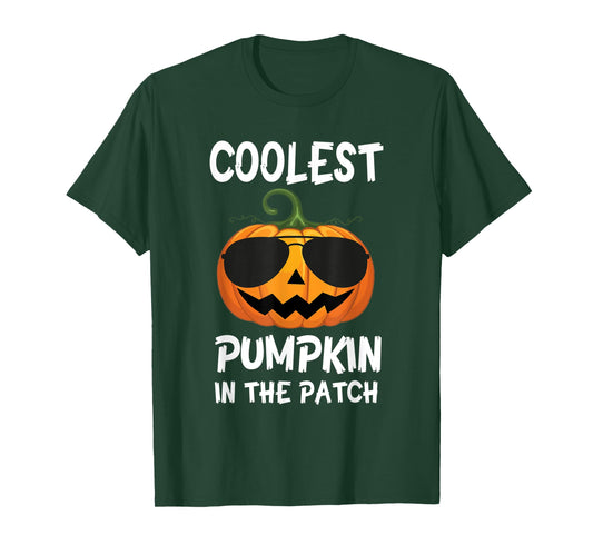 Coolest Pumpkin In The Patch Halloween Kids Boys Girls Men T-Shirt