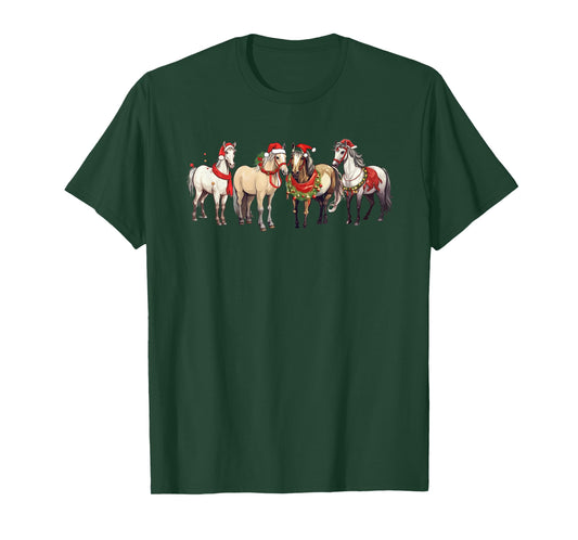 Harlow And Popcorn Merch Harlow’s Ponies Festive T-Shirt