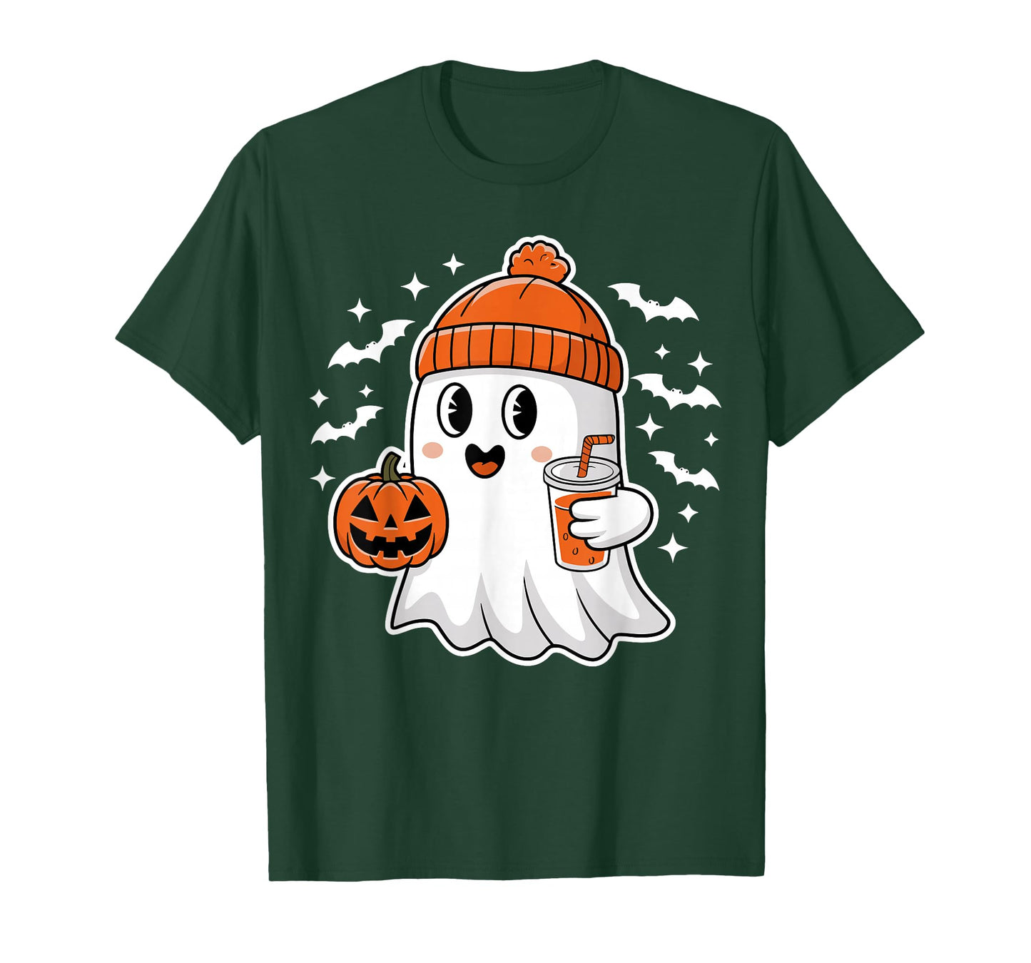 Halloween Ghost Drink Pumpkin T-Shirt