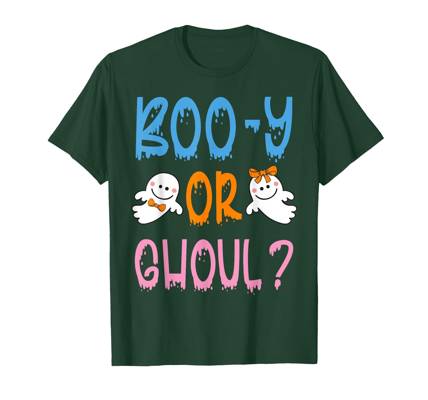 Boo-y or Ghoul? - Halloween Gender Reveal Design T-Shirt