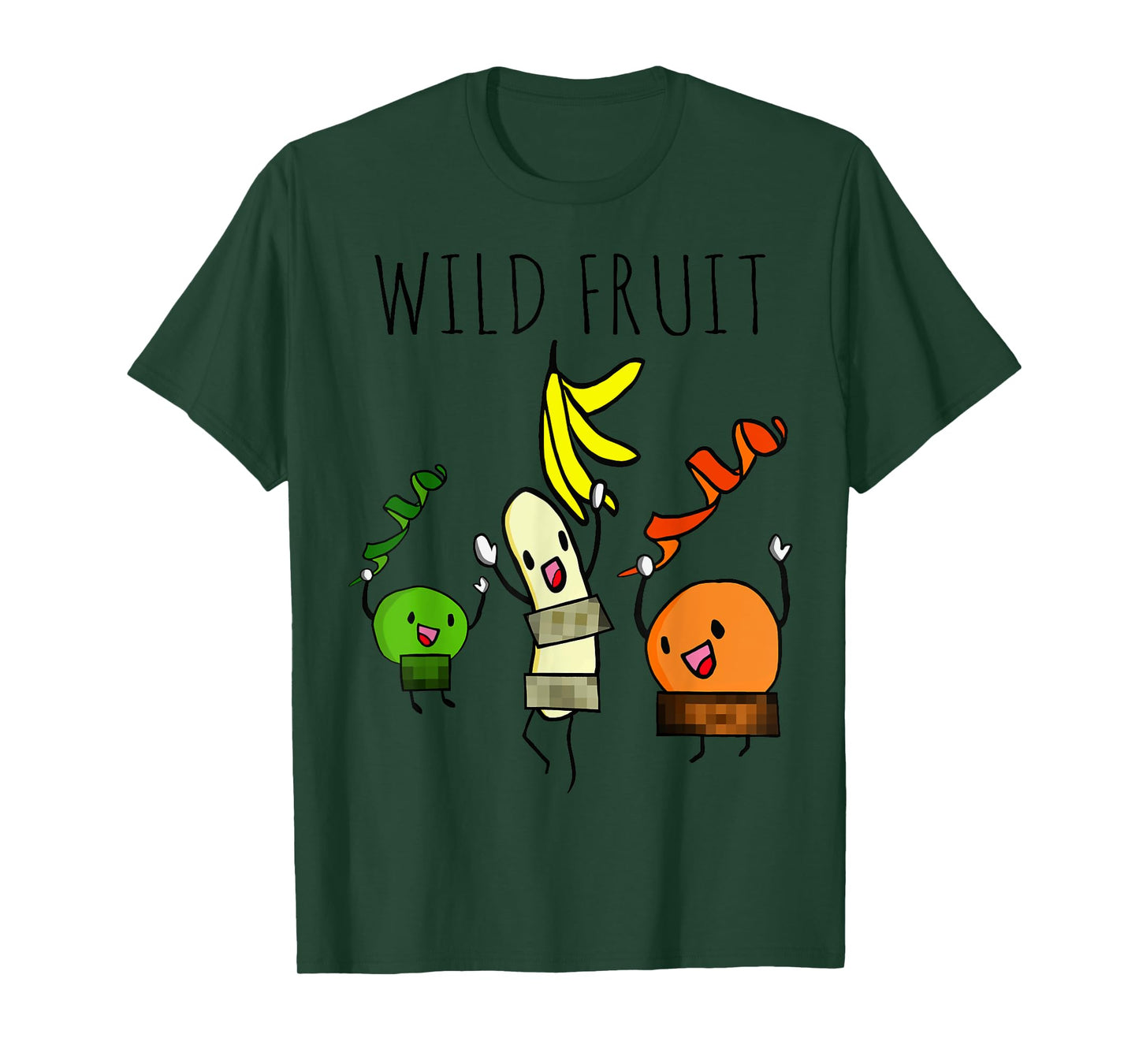 Wild Fruit Orange Lime and Banana Nude Stripper Funny Shirt