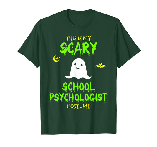 Scary School Psychologist Costume Halloween Lazy Easy T-Shirt