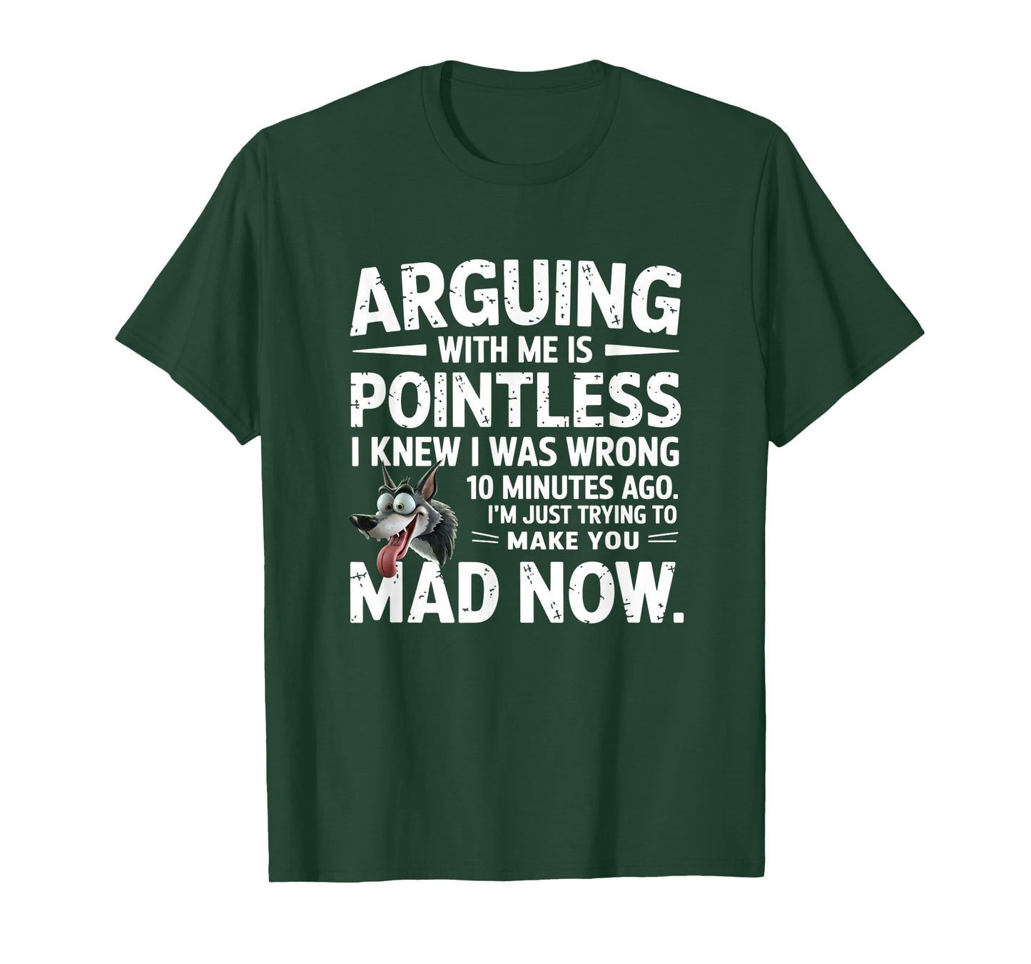 arguing with me is pointless i knew i was wrong 10 minutes T-Shirt