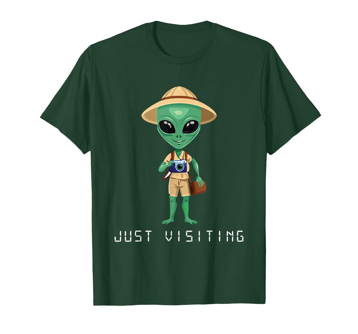 Funny Alien Tourist Martian Explore Space Nerd Area 51 T-Shirt