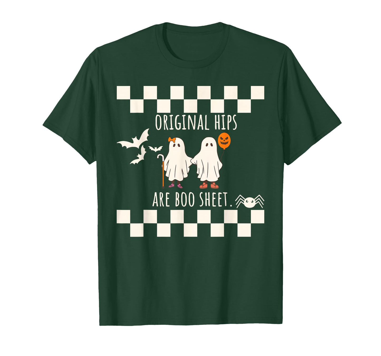 Funny Hip Replacement Hip Surgery Recovery Ghost Halloween T-Shirt