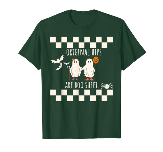 Funny Hip Replacement Hip Surgery Recovery Ghost Halloween T-Shirt