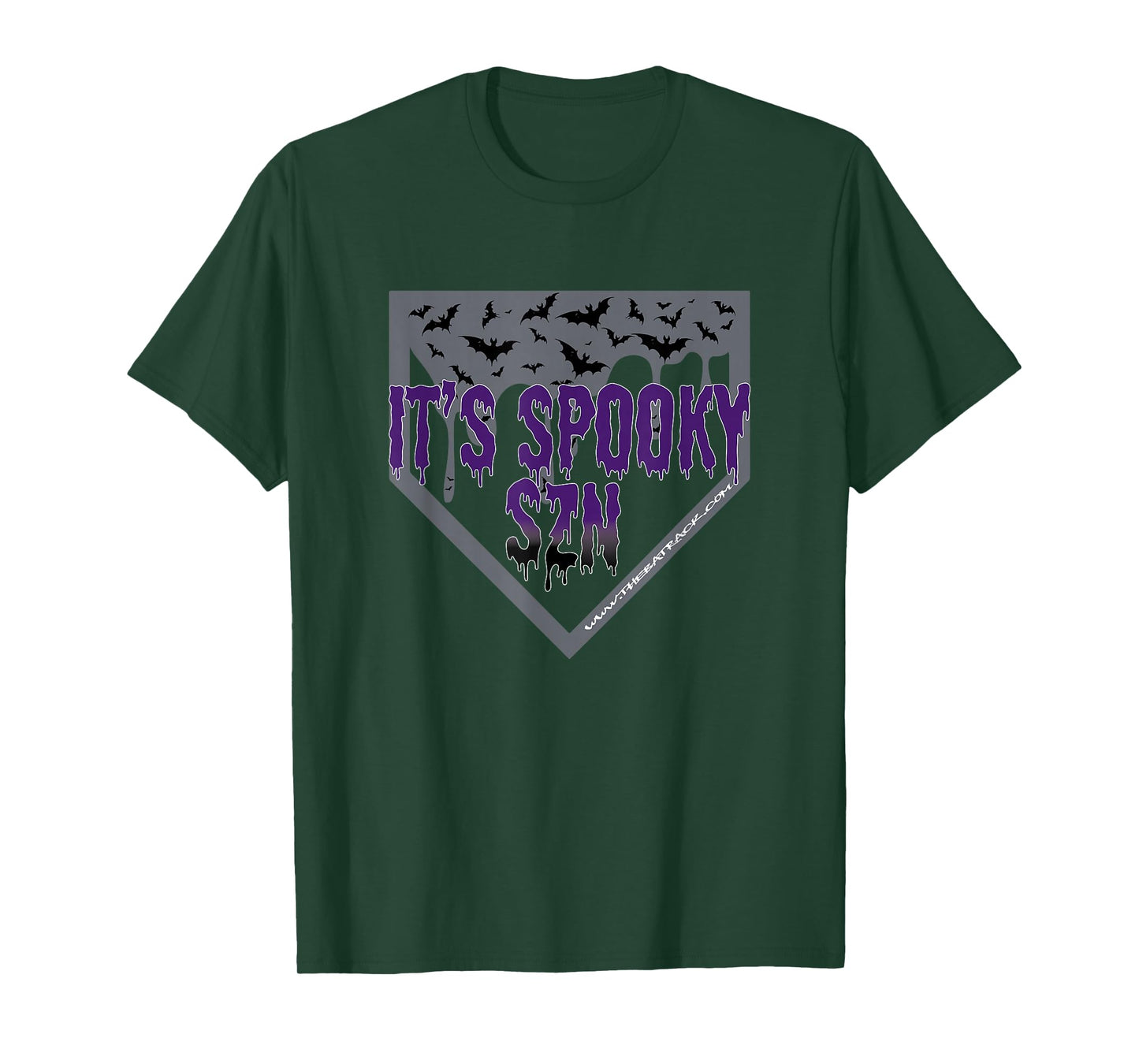 Halloween Baseball It’s Spooky SZN Dripping Letters Bat T-Shirt