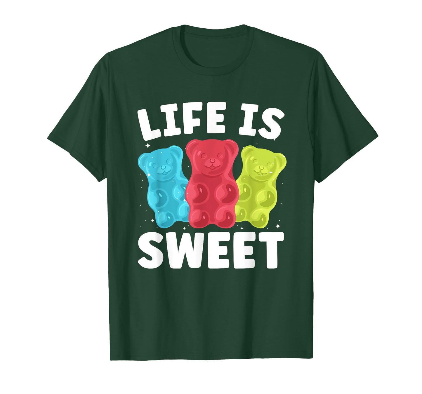Cool Gummy Bear Art For Women Girls Kids Candy Lover Gummies T-Shirt
