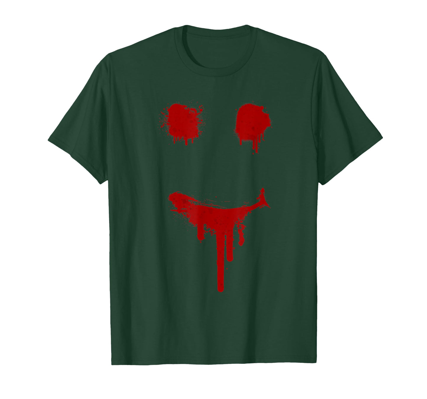Bloody Halloween Costume I Blood Splatter Smile T-Shirt