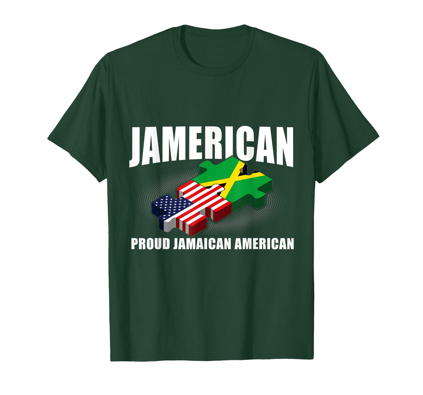 Jamerican proud Jamaican American Flag USA Flag Jamaica T-Shirt for Women Kids Men