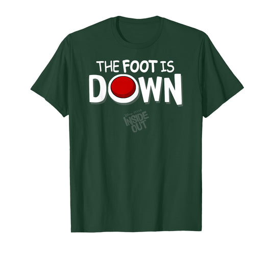 Disney Pixar Inside Out The Foot Is Down Text Logo T-Shirt