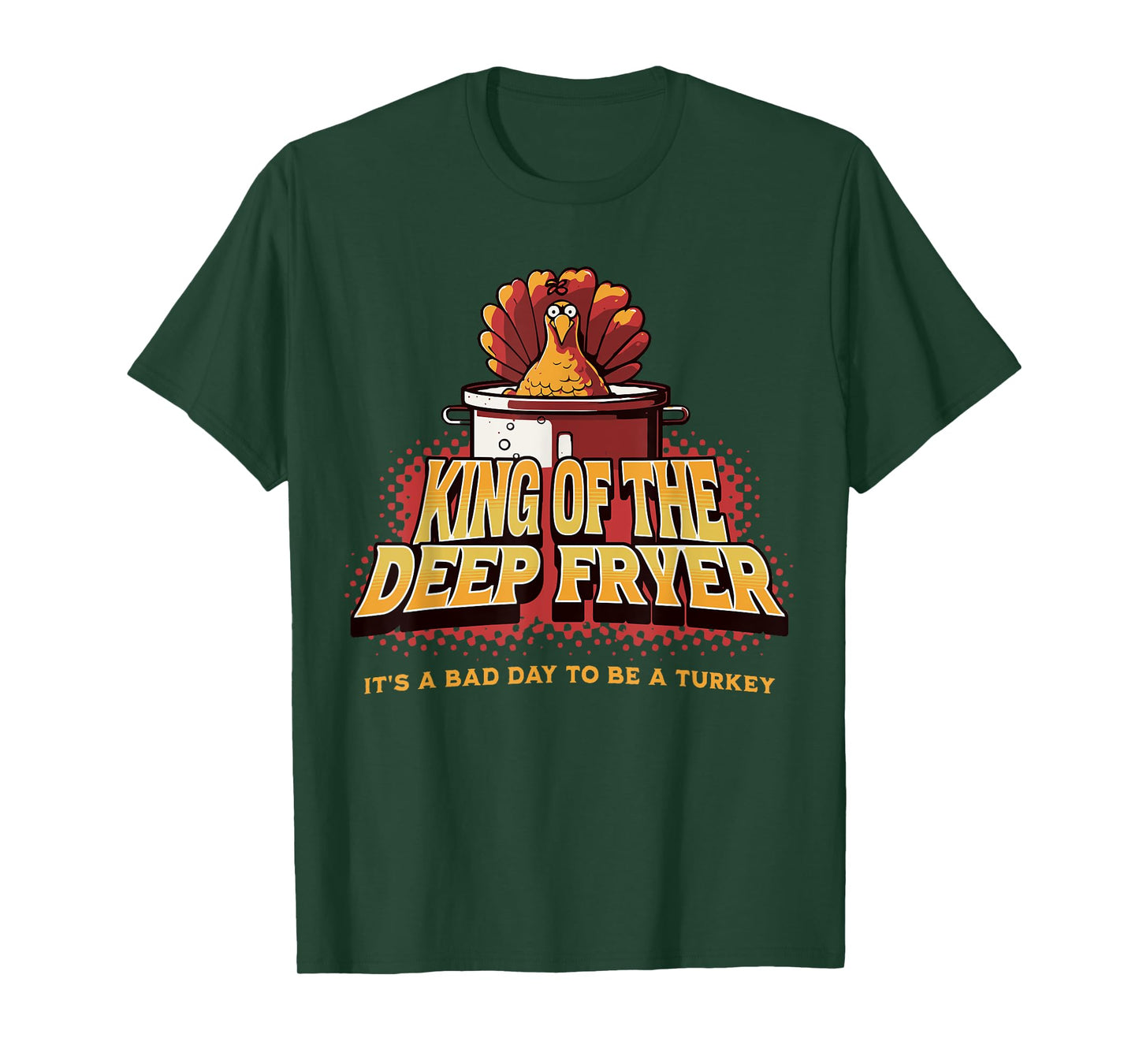 Fried Turkey Thanksgiving Day Christmas Men Grill and BBQ T-Shirt
