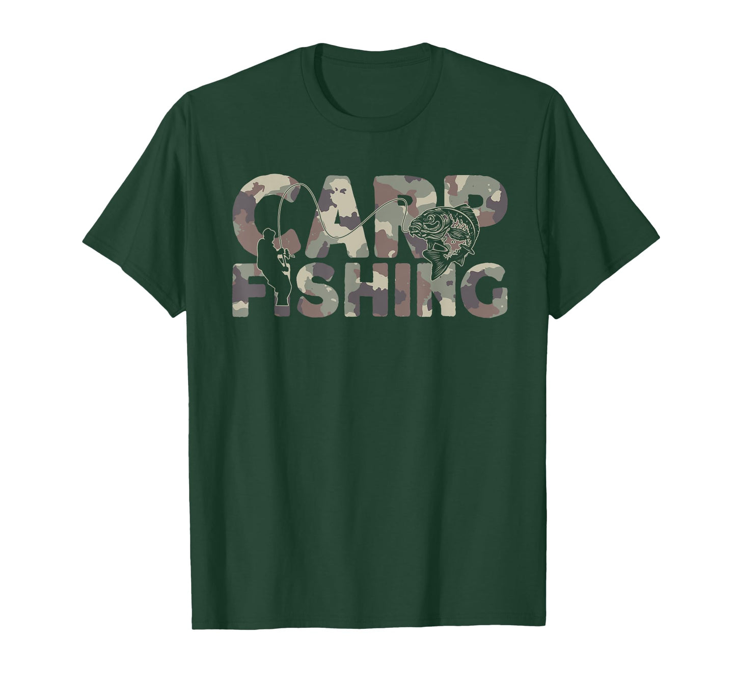 Carp Fisherman Camouflage Carp Fishing T-Shirt