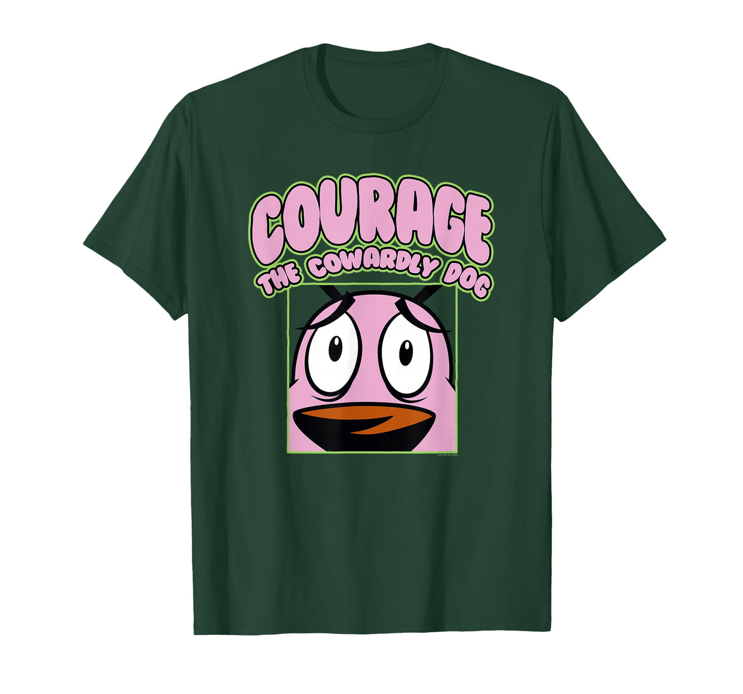 Courage the Cowardly Dog Close Up Courage Cartoon T-Shirt
