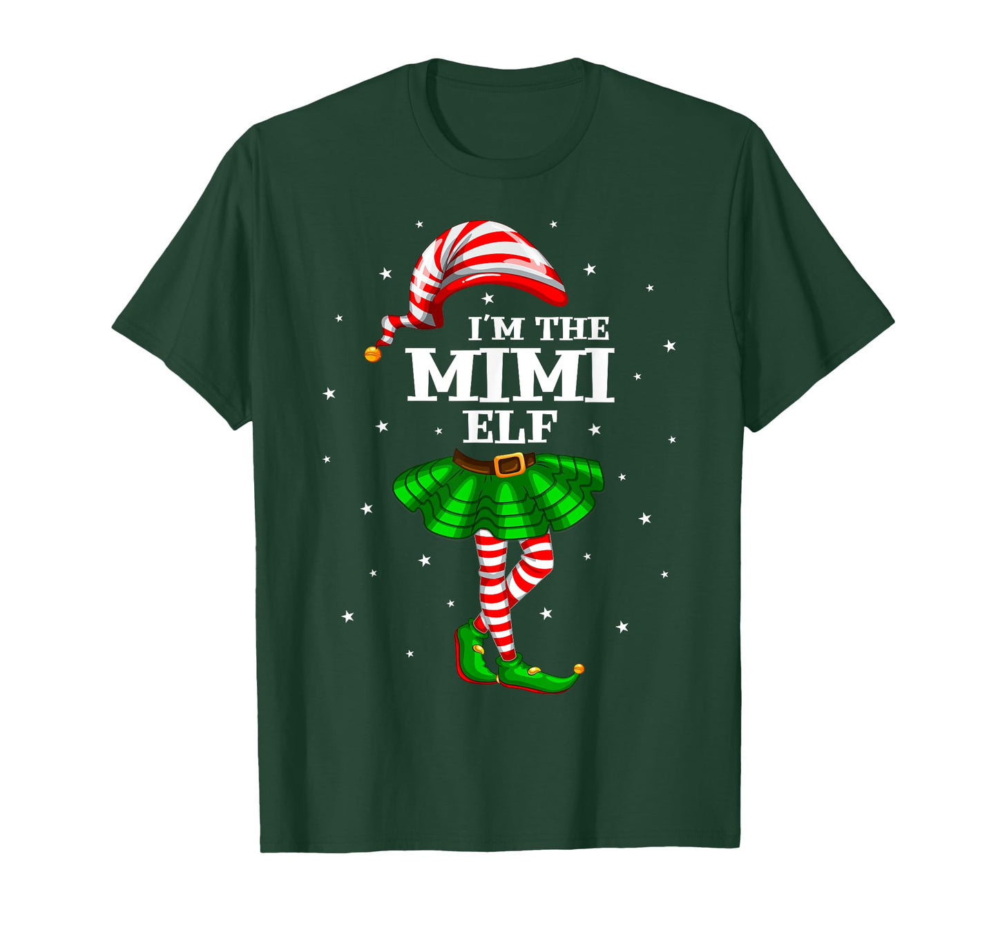 Matching Family Group I'm The Mimi Elf Christmas T-Shirt
