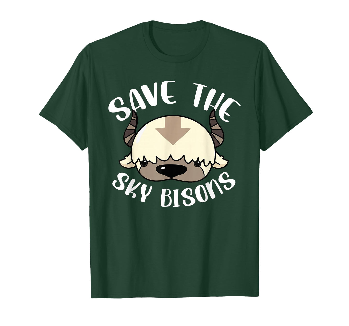 Save The Sky Bisons Funny Bison Anime Kawaii T-Shirt