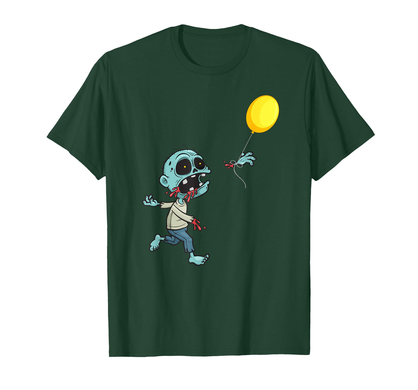 Zombie Birthday Balloon - Funny Cute Zombie Kids & Boys T-Shirt Small