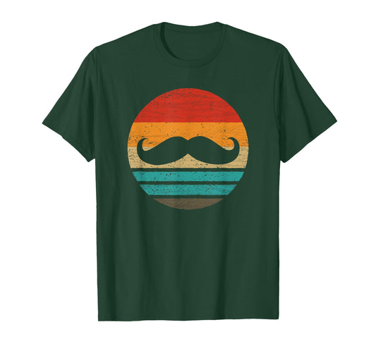 Mustache Retro Style Vintage T-Shirt