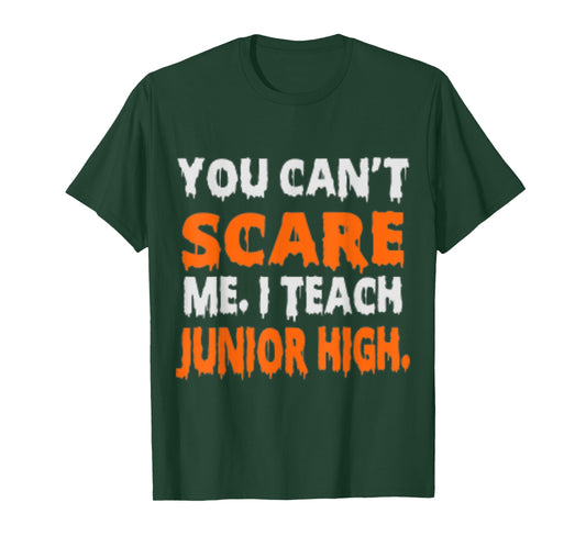 You Can't Scare Me I Teach Junior High - Funny Teacher Shirt T-Shirt for Men Women
