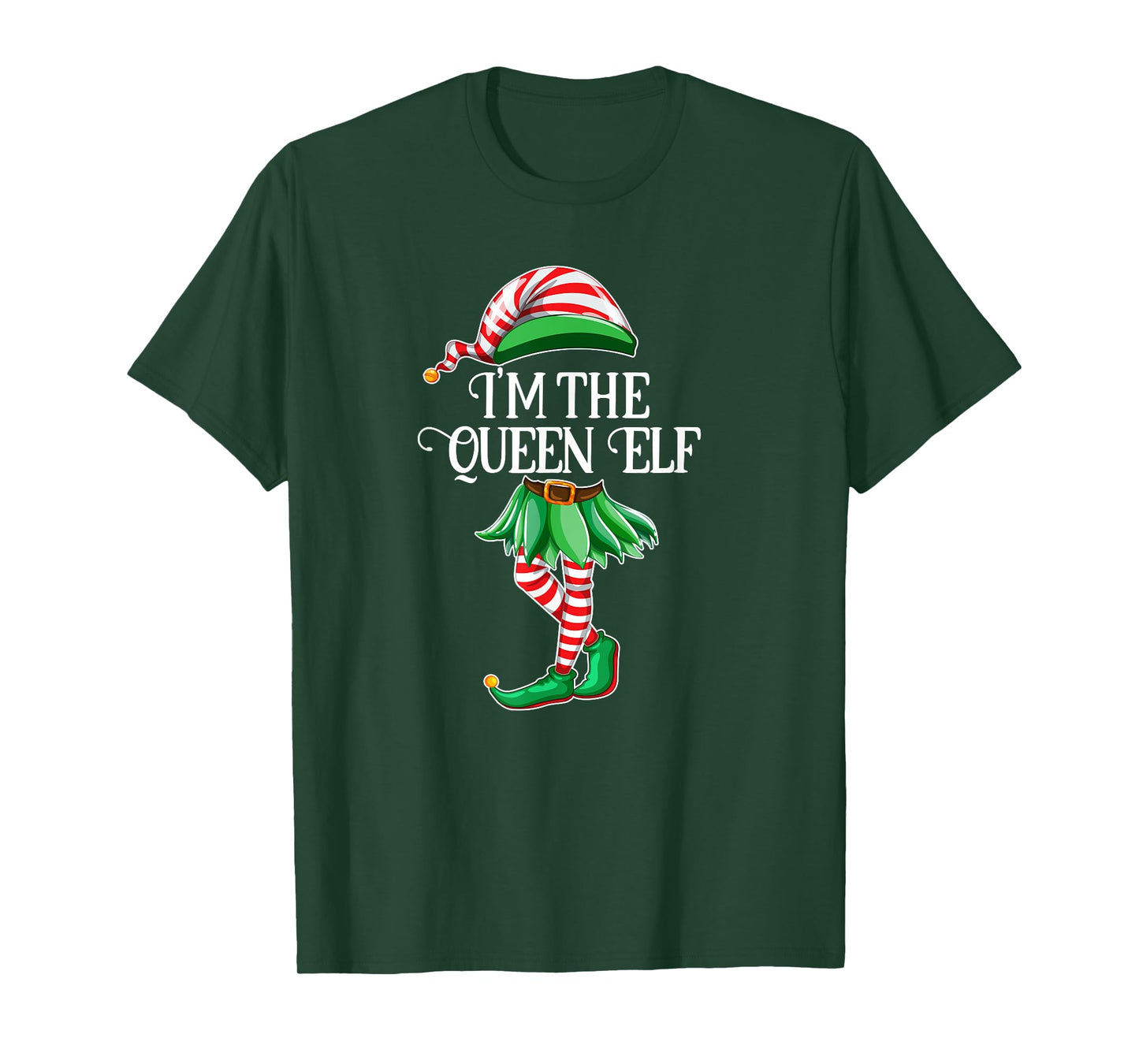 I'm the Queen Elf Matching Family Pajamas Christmas Gift T-Shirt