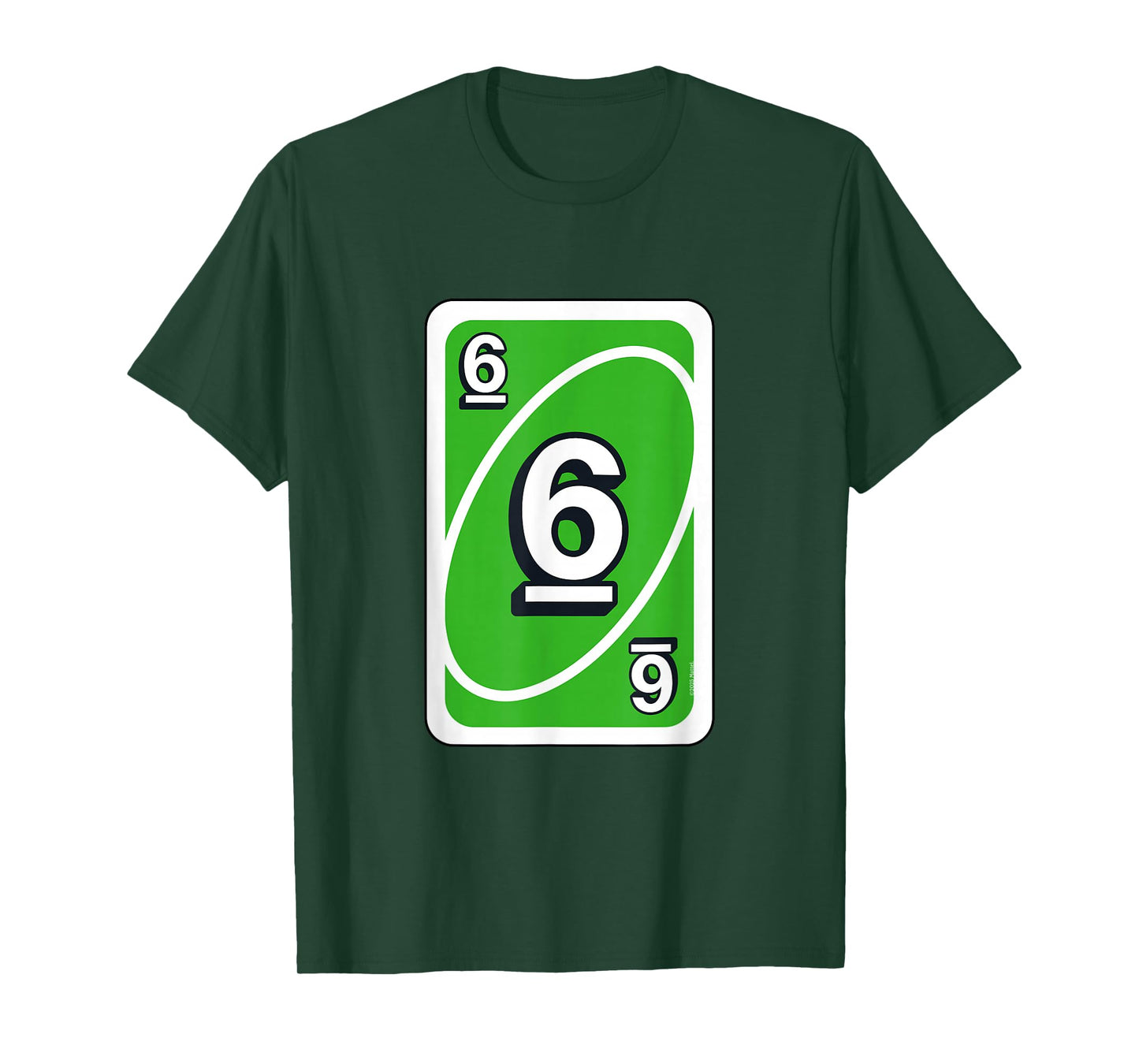UNO Halloween Green 6" Card T-Shirt