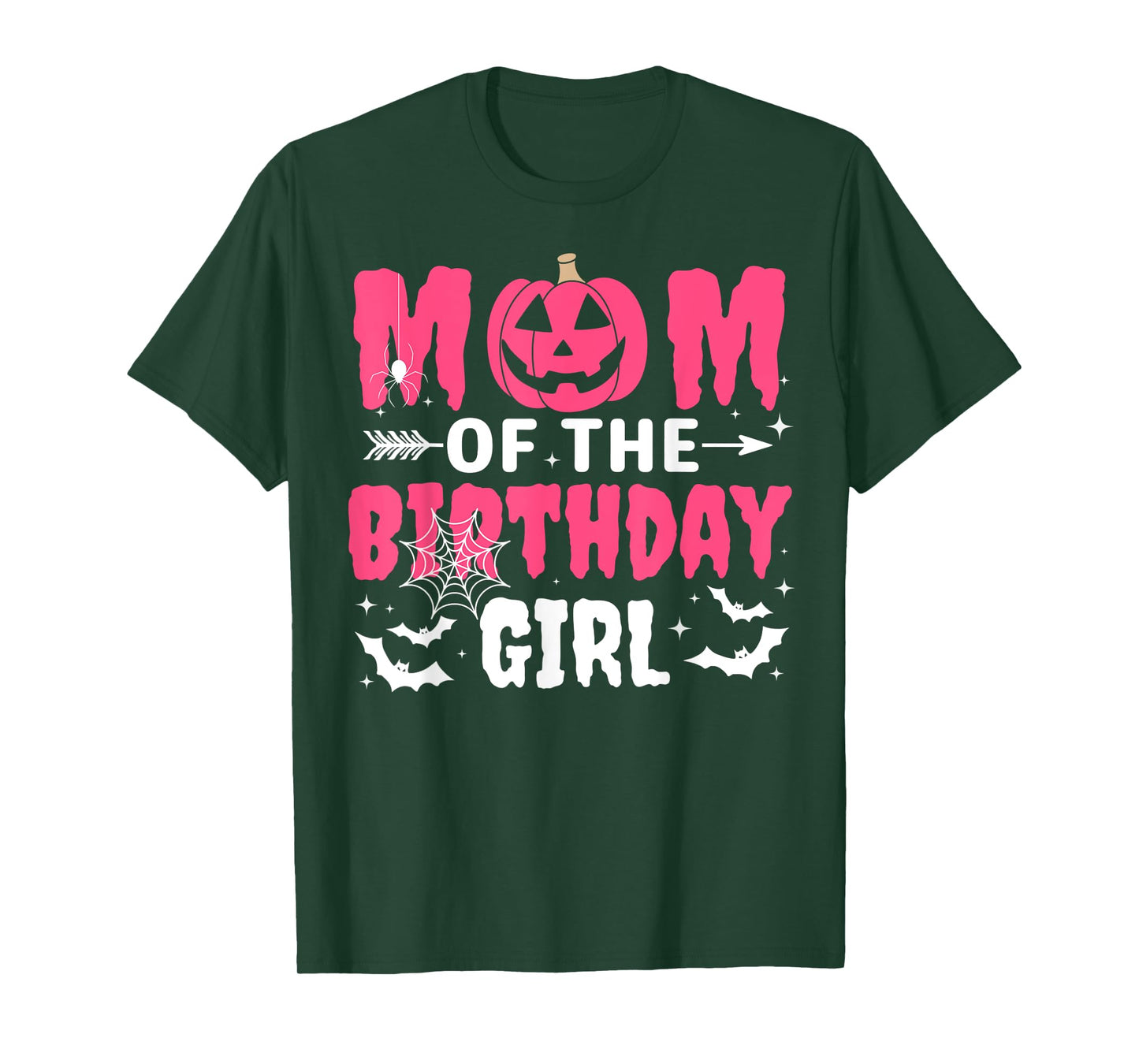 Mom Of The Birthday Girl Halloween Costume Spooky Party Fun T-Shirt
