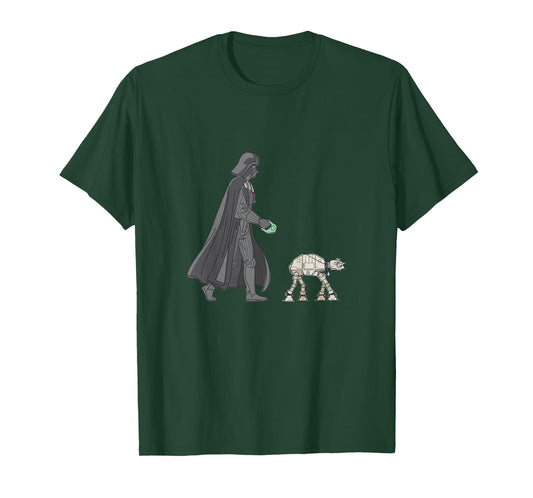 Kids Star Wars Classic Vintage Darth Vader AT-AT Dog Walker T-Shirt