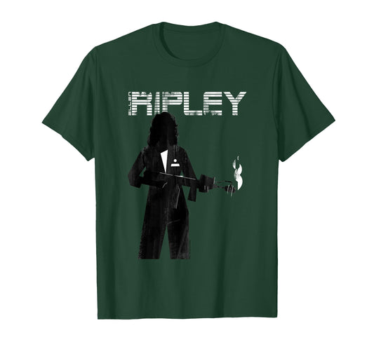 Aliens Iconic Strong Ellen Ripley Retro Silhouette Portrait T-Shirt