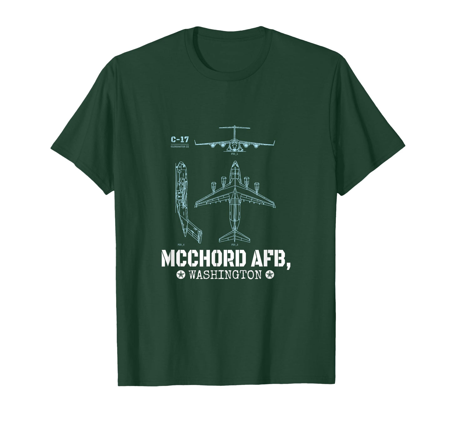 McChord AFB Tees: C-17 Cargo Plane, McChord AFB T-shirt T-Shirt