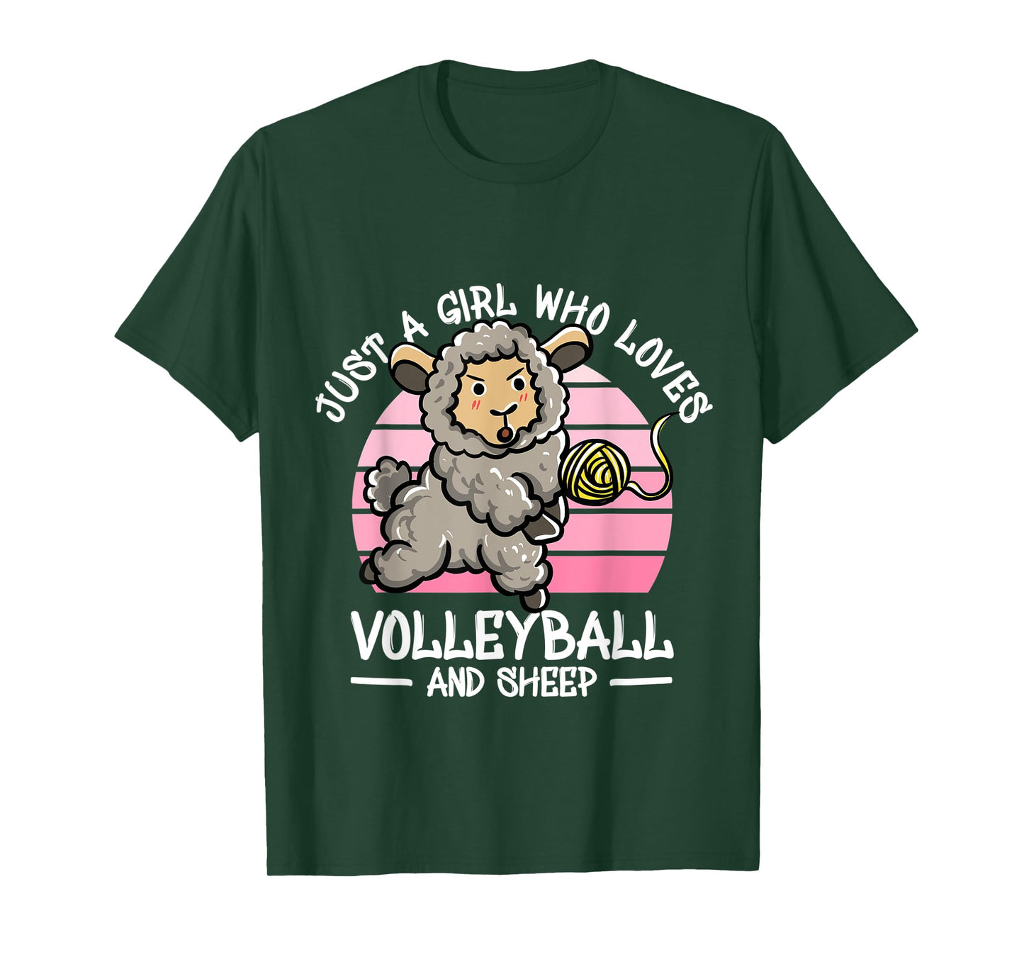 Just a girl who loves volleyball and sheep gifts T-Shirt