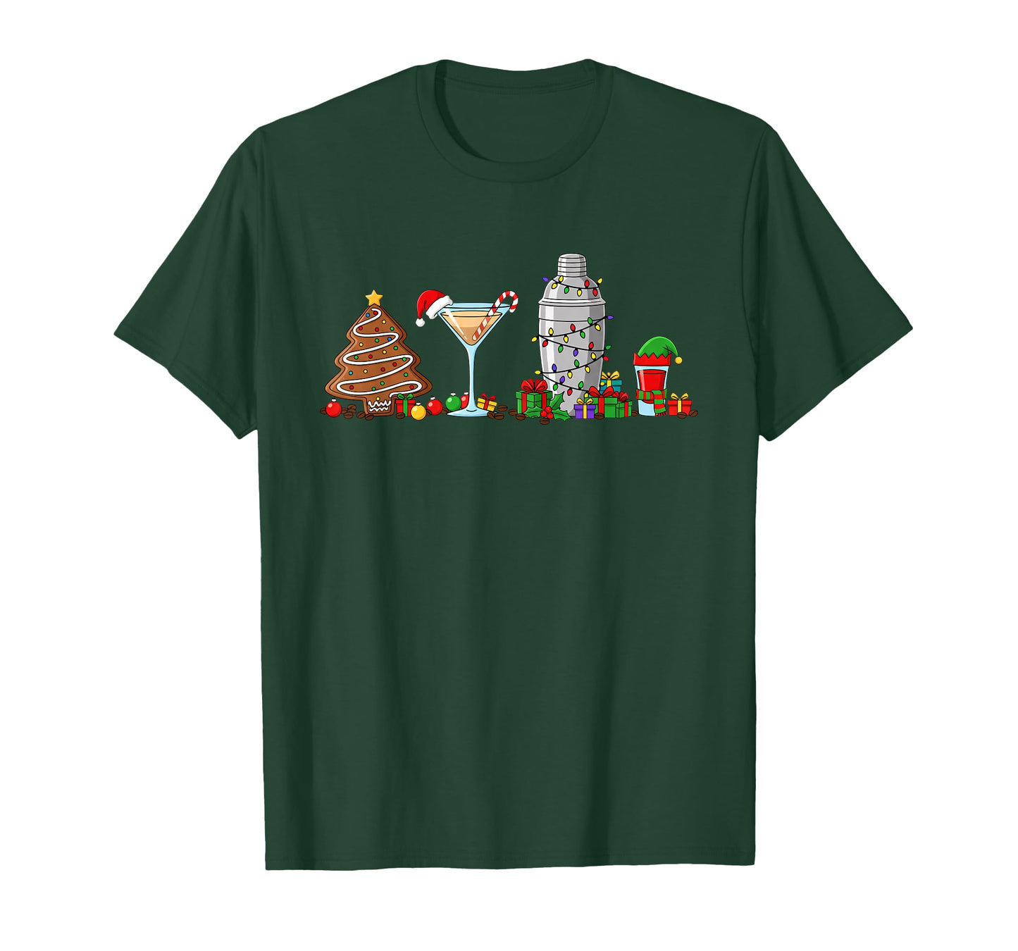 Alcohol & Cocktails Christmas & Shaker Holiday Cheer T-Shirt