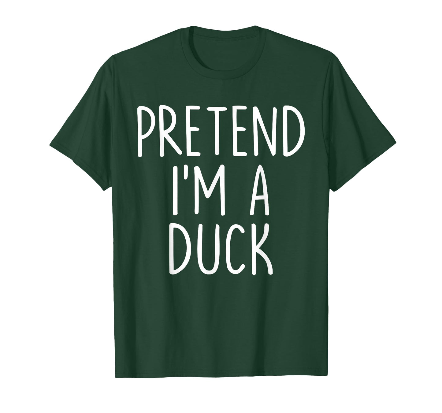 Pretend I'm A Duck Halloween Couples Costume Group Matching T-Shirt