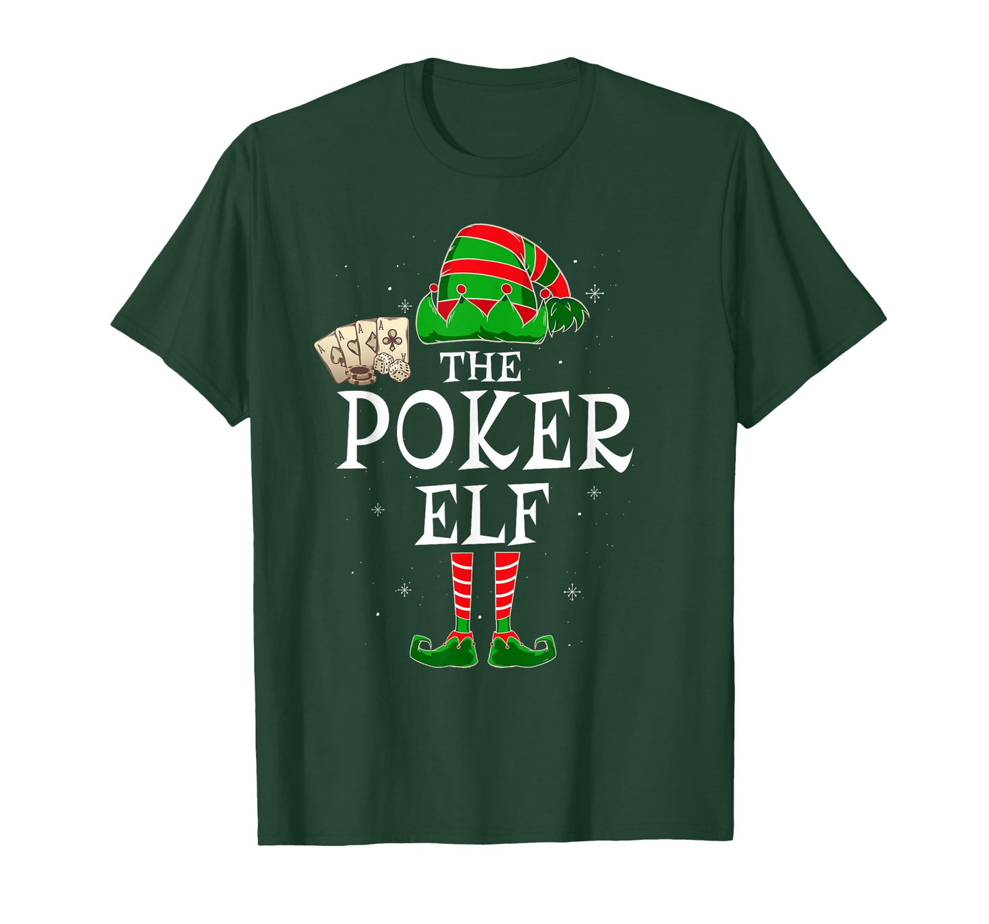The Poker Elf Group Matching Family Christmas Player Funny T-Shirt