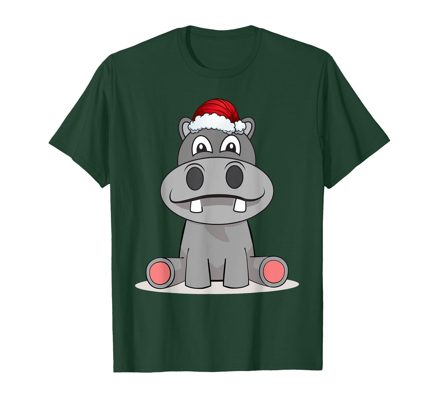 Hippopotamus Christmas | Happy Hippo Gift T-Shirt