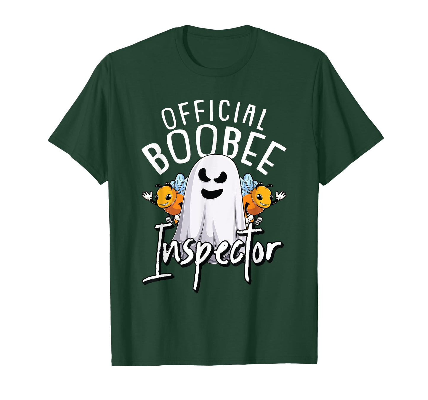 Boo-Bee Inspector Lazy DIY Halloween Costume Funny Ghost T-Shirt