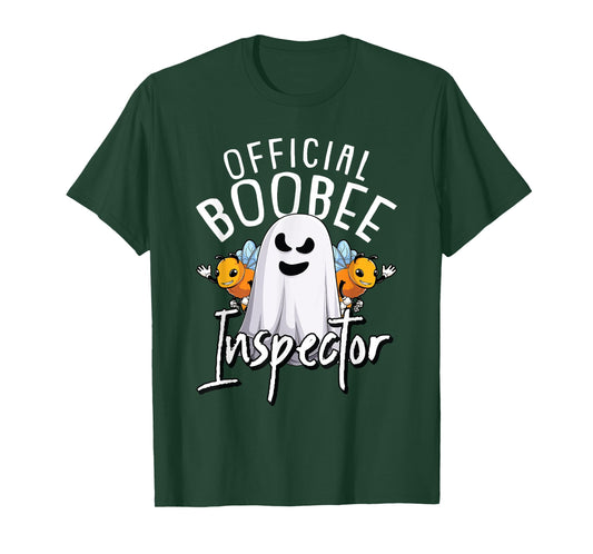 Boo-Bee Inspector Lazy DIY Halloween Costume Funny Ghost T-Shirt