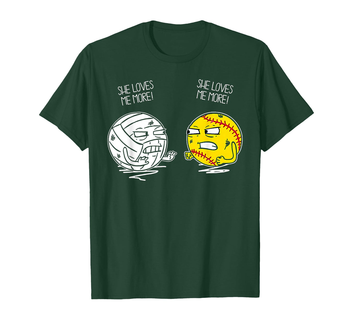 She Love Me More Volleyball Softball T-Shirt
