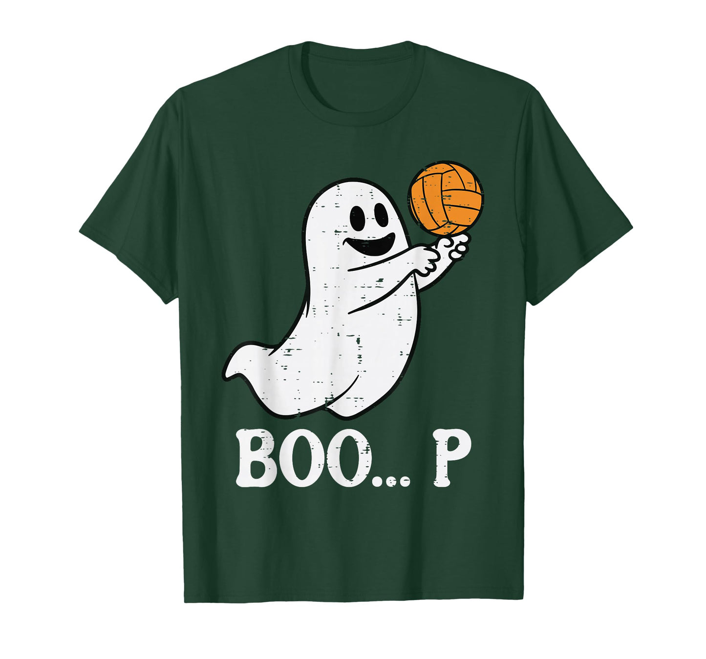 Halloween Ghost Volleyball Boo Costume Sports Women Men Kids T-Shirt