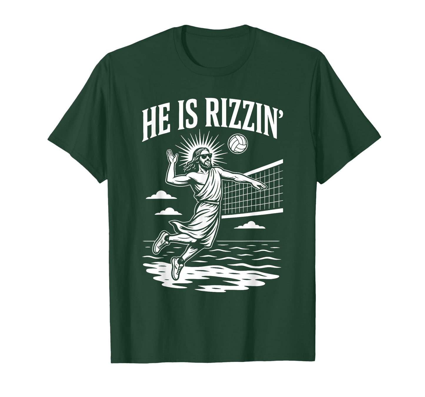 He Is Rizzin Funny Volleyball Meme Rizz T-Shirt
