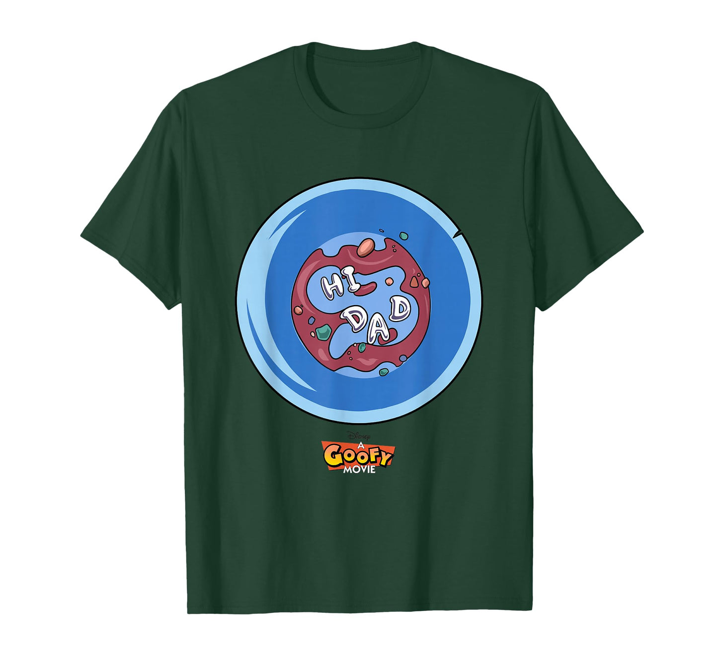Disney A Goofy Movie Father's Day Hi Dad Big Chest Poster T-Shirt